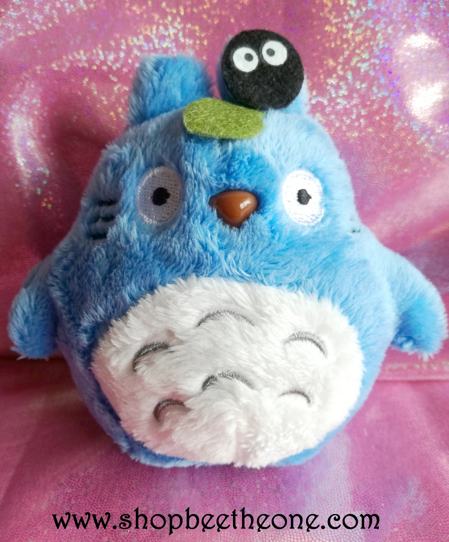 Porte-clé grosse peluche Monstre gris - gris ou bleu