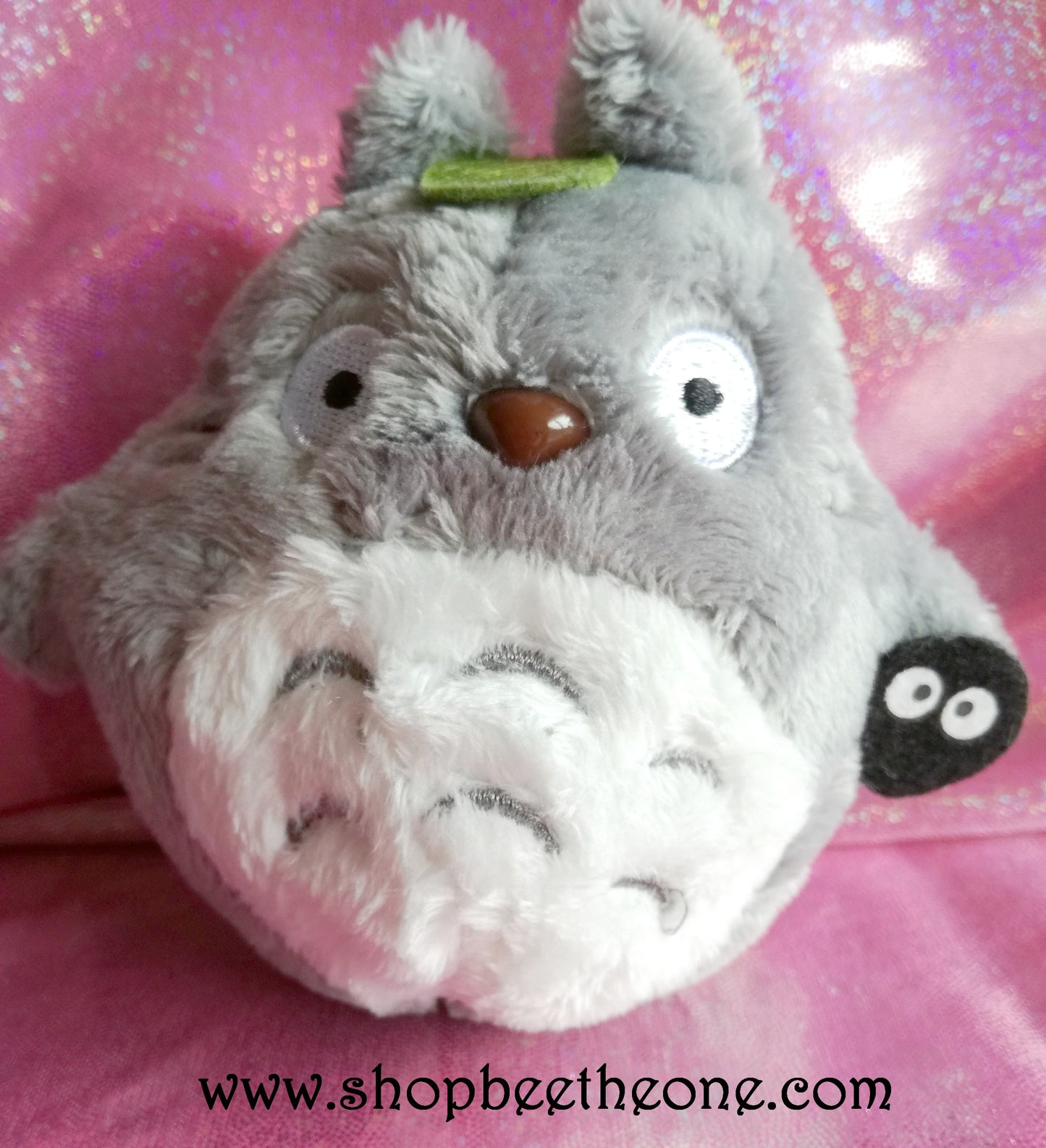 Porte-clé grosse peluche Monstre gris - gris ou bleu