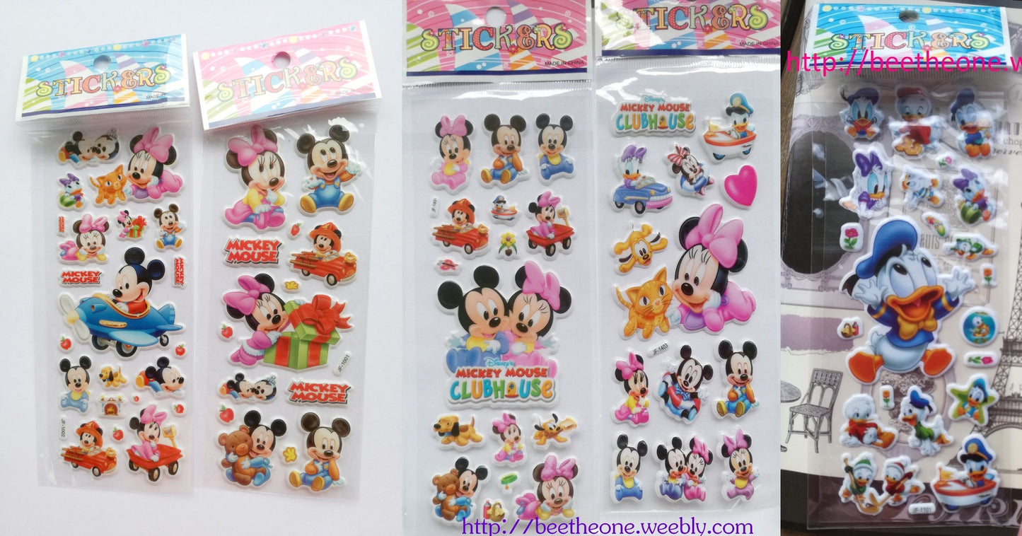 Planche de stickers Baby Mickey - 5 modèles