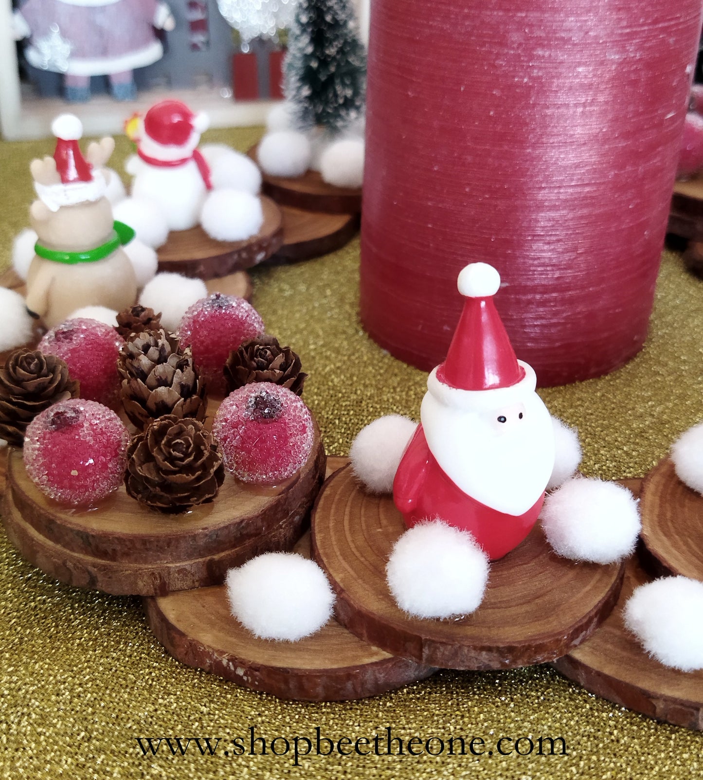 Couronne de Noël décorative pour centre de table