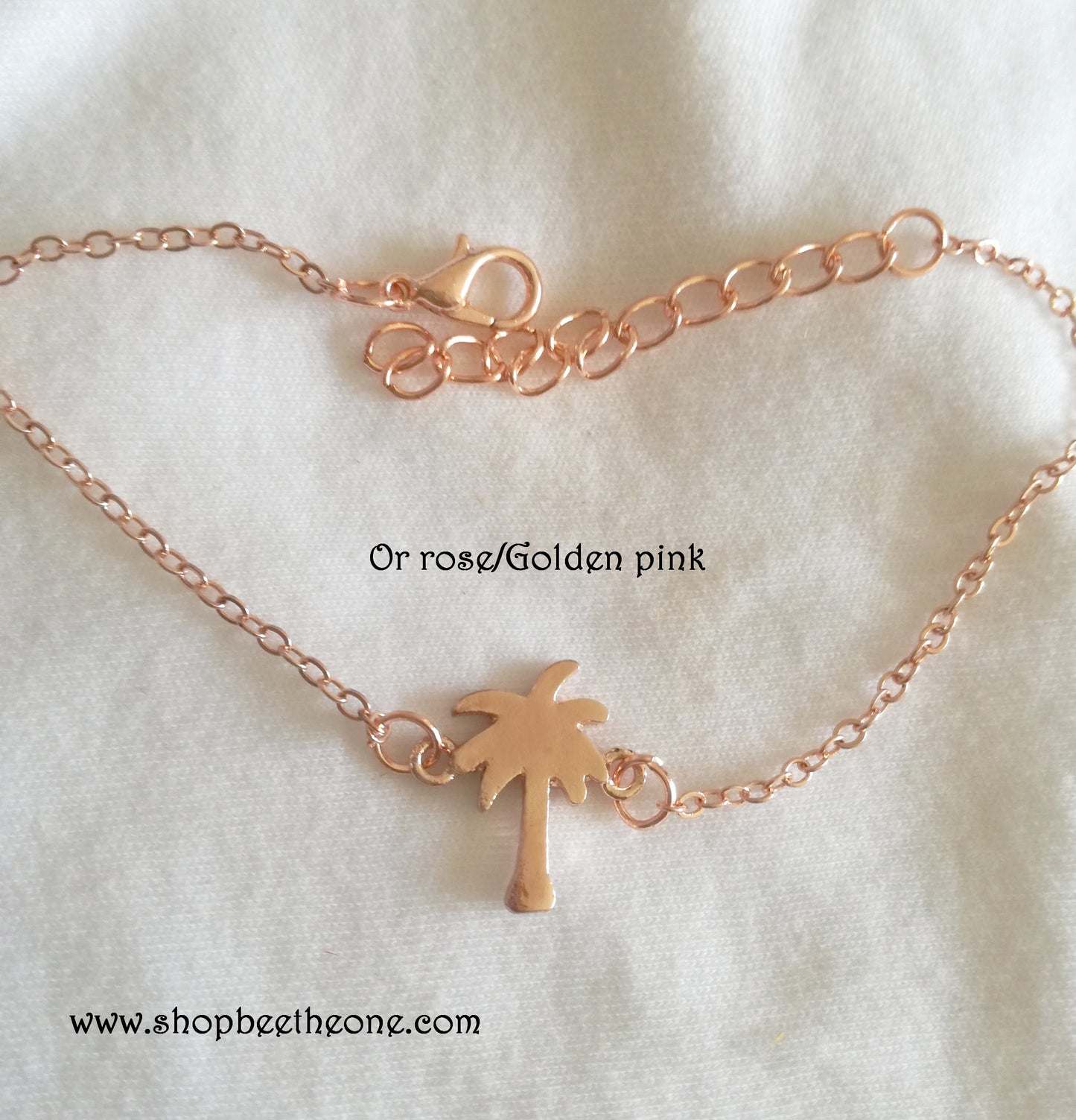 Bracelet minimaliste Palmier - doré, argenté ou or rose