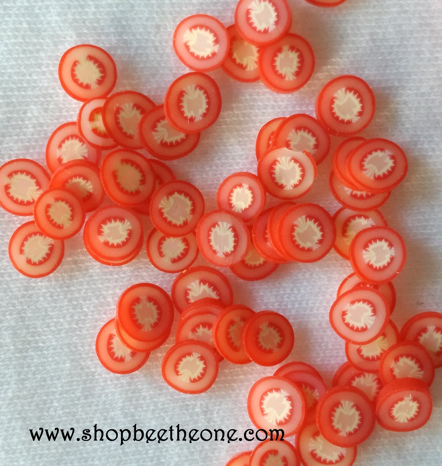 1 g (+/- 75 pièces) de Tranches de Fimo Pâte Polymère - Tomate