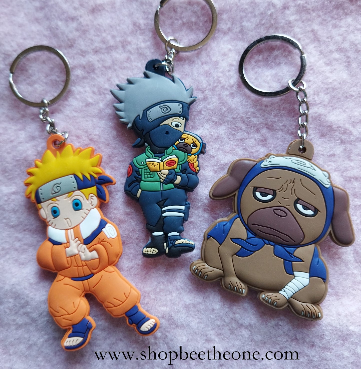Porte-clé PVC kawaii Ninja - 3 modèles