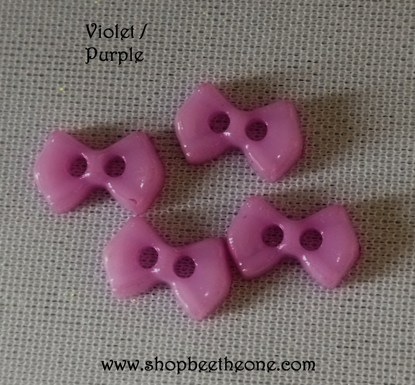 Mini Bouton Noeud en plastique - 9 mm - 12 coloris disponibles