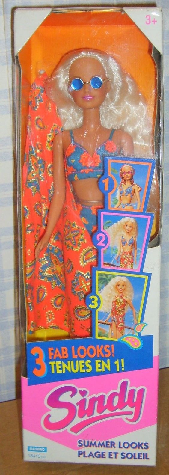 Sindy Plage et Soleil (Summer Looks) - Hasbro 1995 - Vêtements