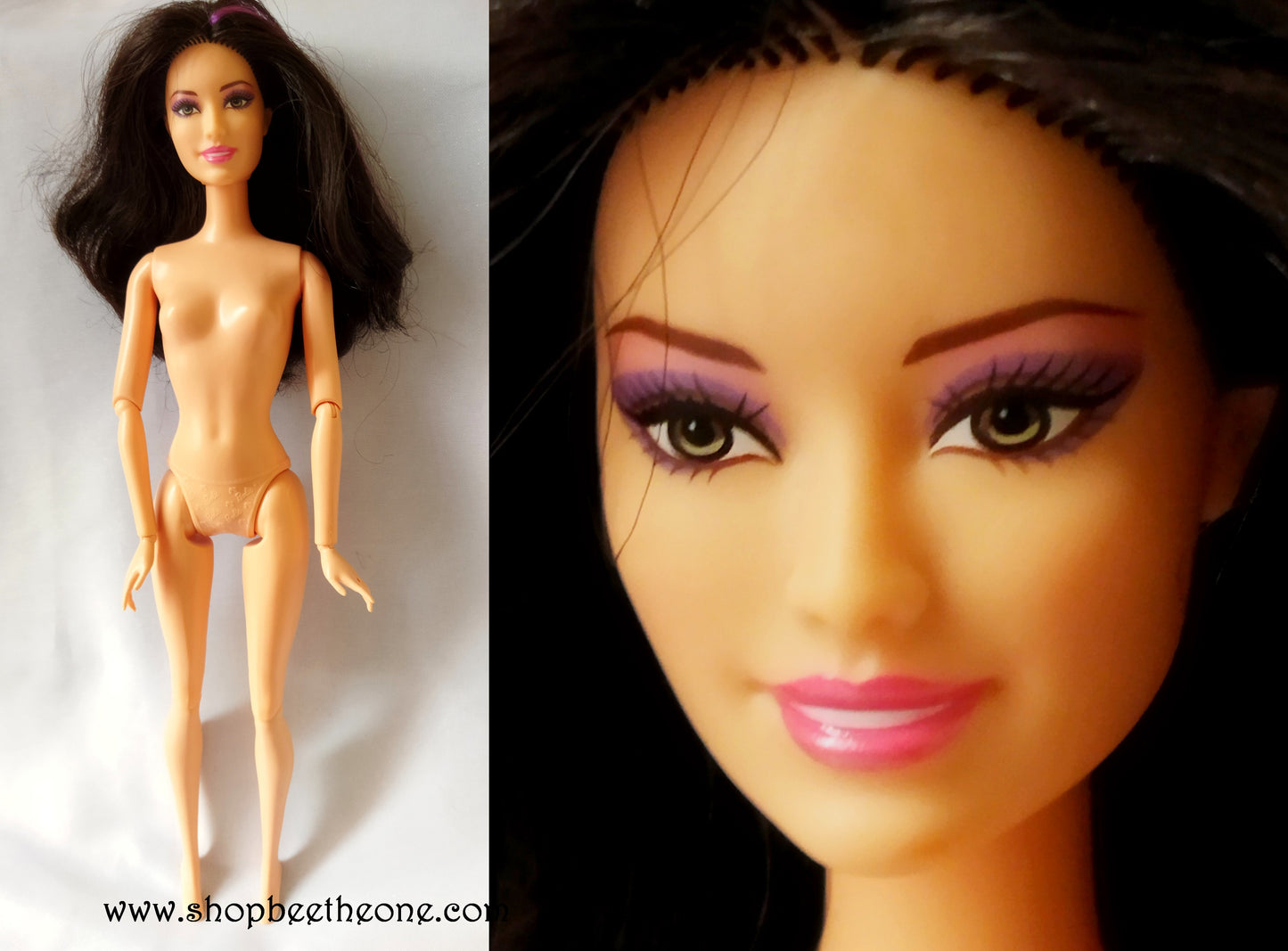 Barbie Fashionistas + Pet "Raquelle" #X2282 - Mattel 2012 - Poupée nue - bijou