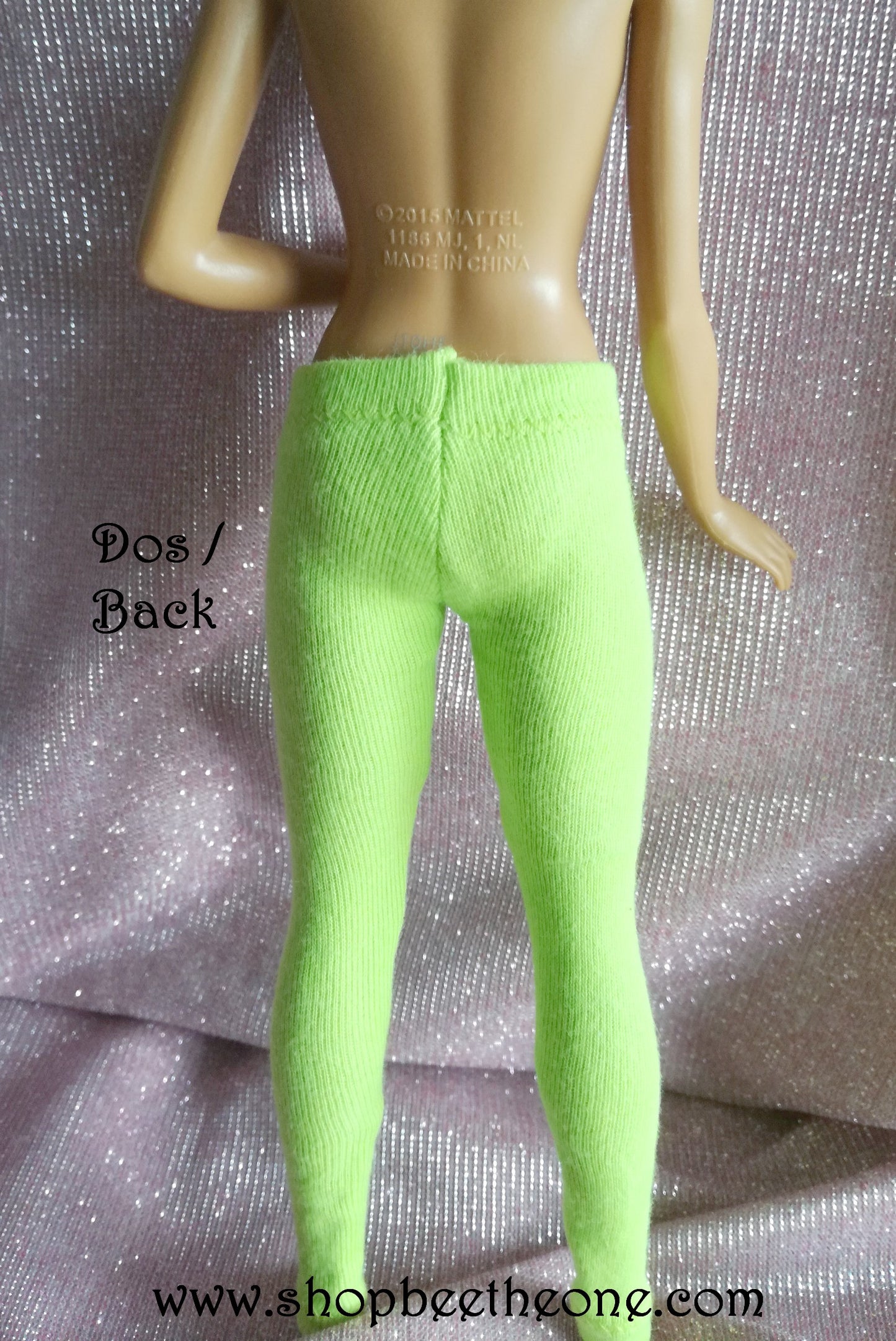 Pantalon collant leggings long pour poupées Barbie - 11 couleurs - 4 tailles - Collection Basics - par Bee the One