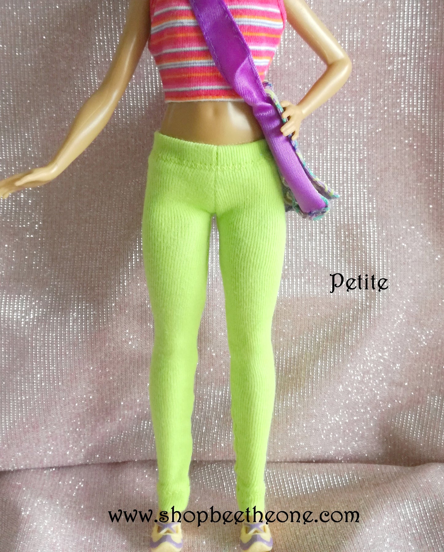Pantalon collant leggings long pour poupées Barbie - 11 couleurs - 4 tailles - Collection Basics - par Bee the One