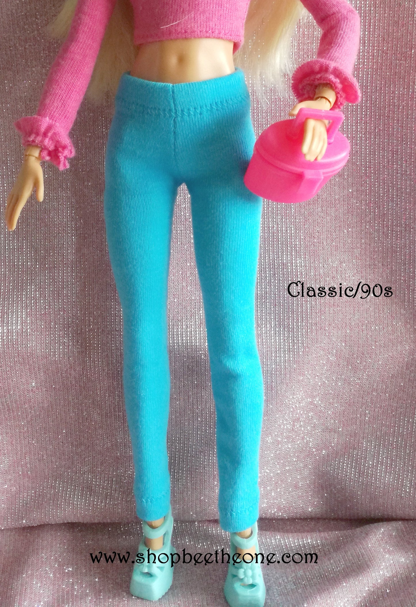 Pantalon collant leggings long pour poupées Barbie - 11 couleurs - 4 tailles - Collection Basics - par Bee the One