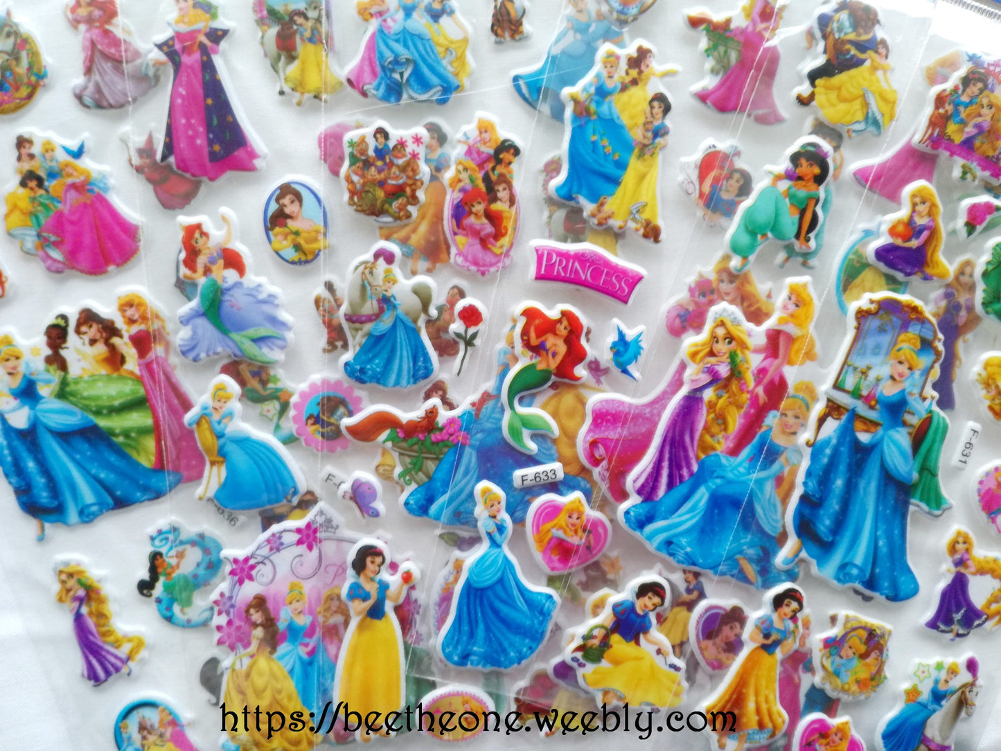 Planche de stickers Princesses "Collection Princesses" - 6 modèles
