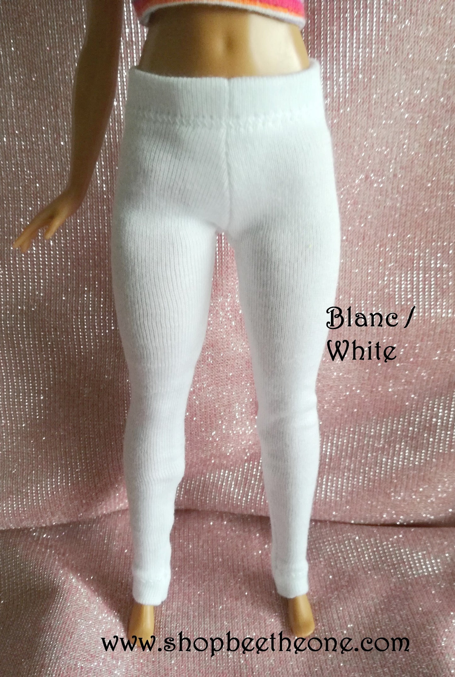 Pantalon collant leggings long pour poupées Barbie - 11 couleurs - 4 tailles - Collection Basics - par Bee the One