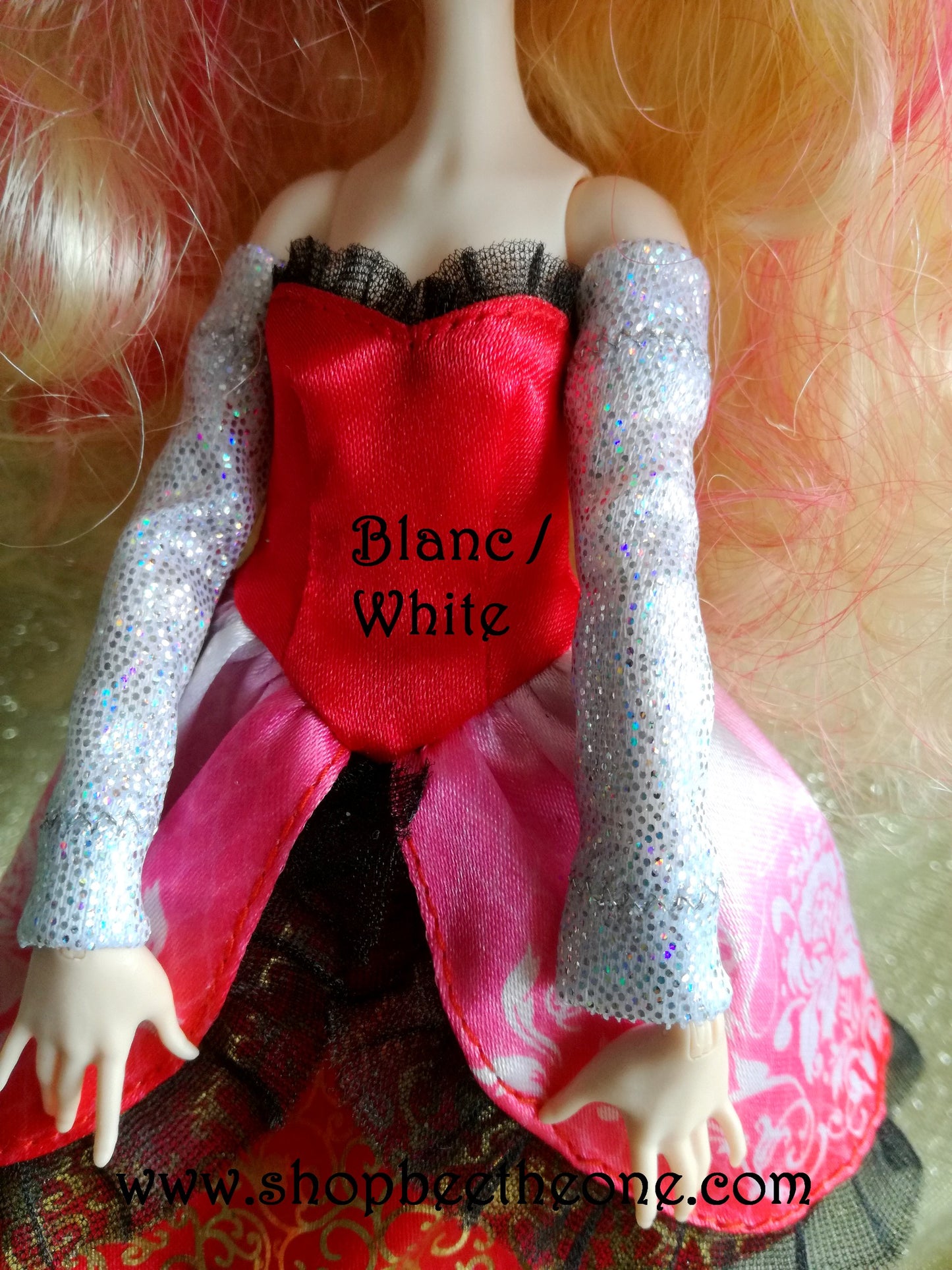 Paire de Manches longues imprimé holographique pour poupées Ever After High/Hairmazing - 3 coloris - Collection Basics - par Bee the One