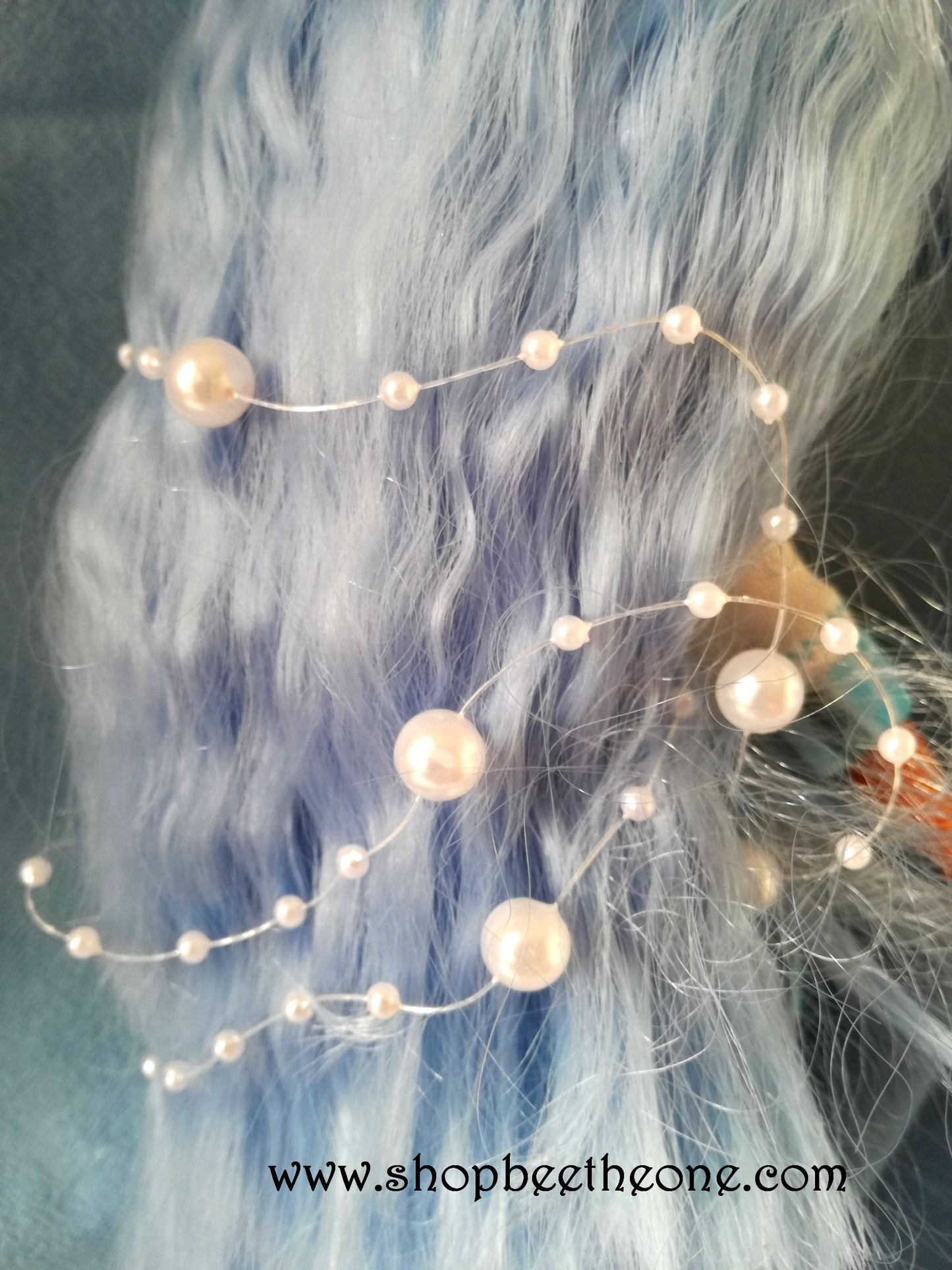 Guirlande de perles synthétiques - vendu au mètre - 3 coloris disponibles