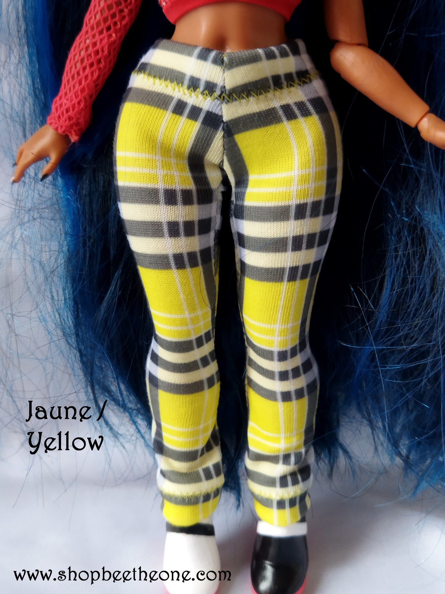 Pantalon collant leggings long motif tartan pour poupées L.O.L Surprise! O.M.G - 3 coloris - par Bee the One - Collection Basics