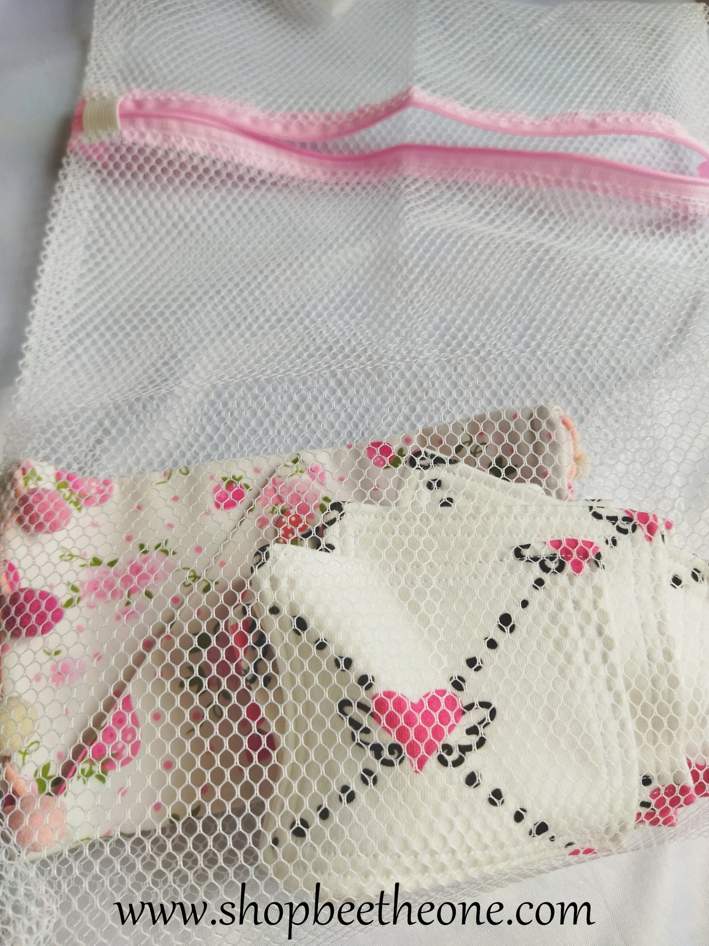 Filet de lavage en maille à fermeture à glissière pour linge délicat - taille S