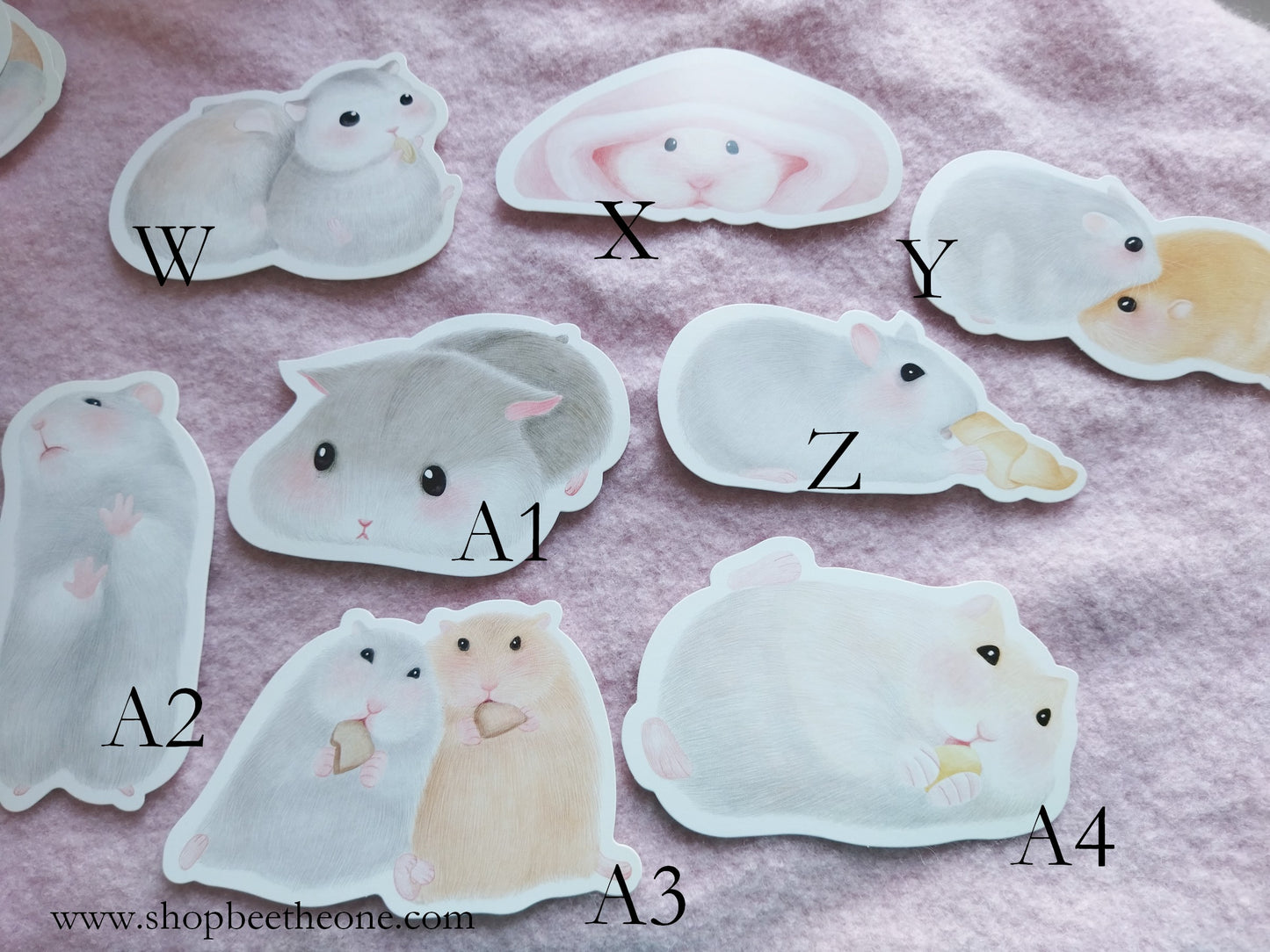 Cartes postales kawaii Hamster