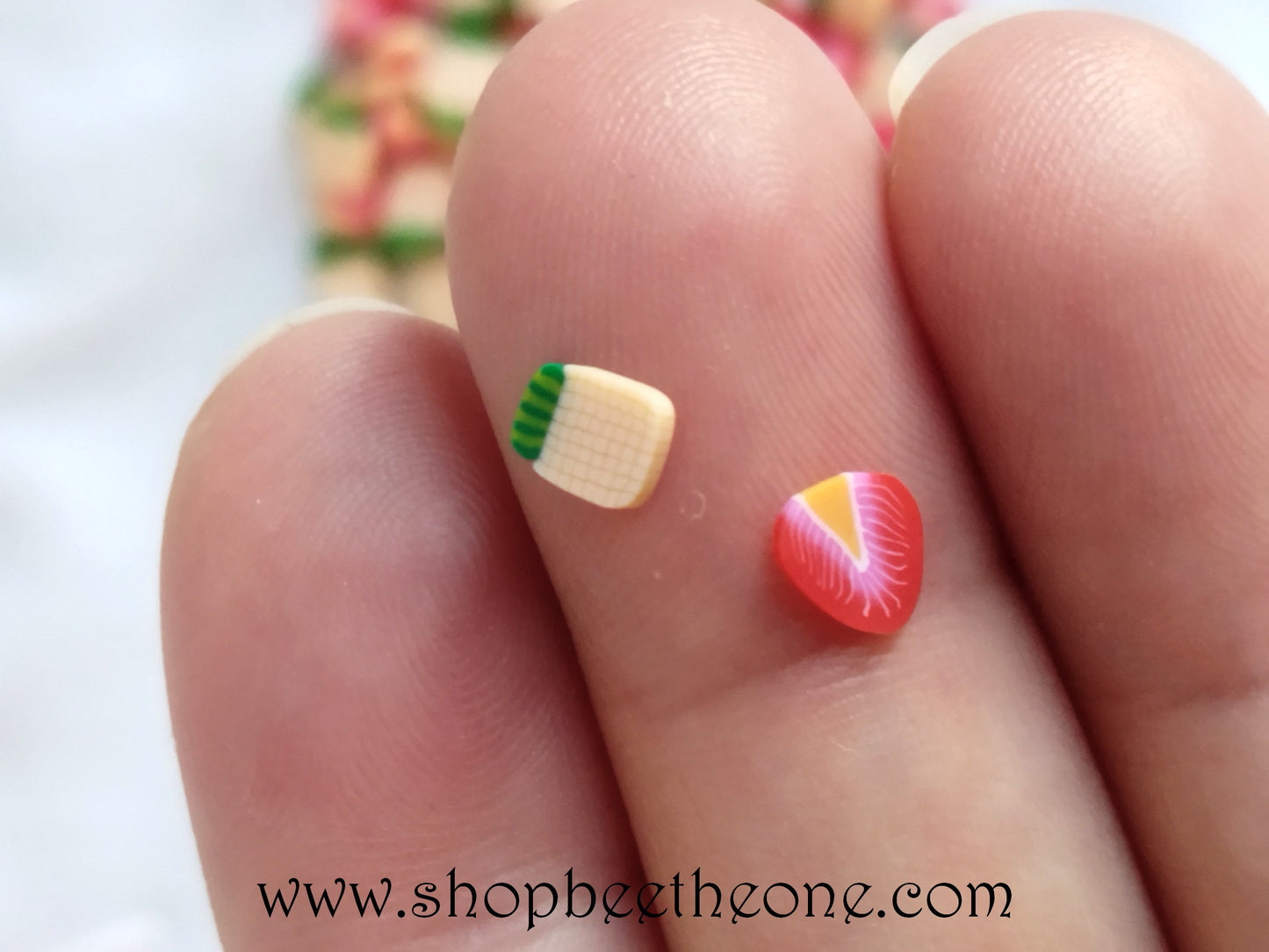 1 g (+/- 50 pièces) de Tranches de Fimo Pâte Polymère - Mix Fruits