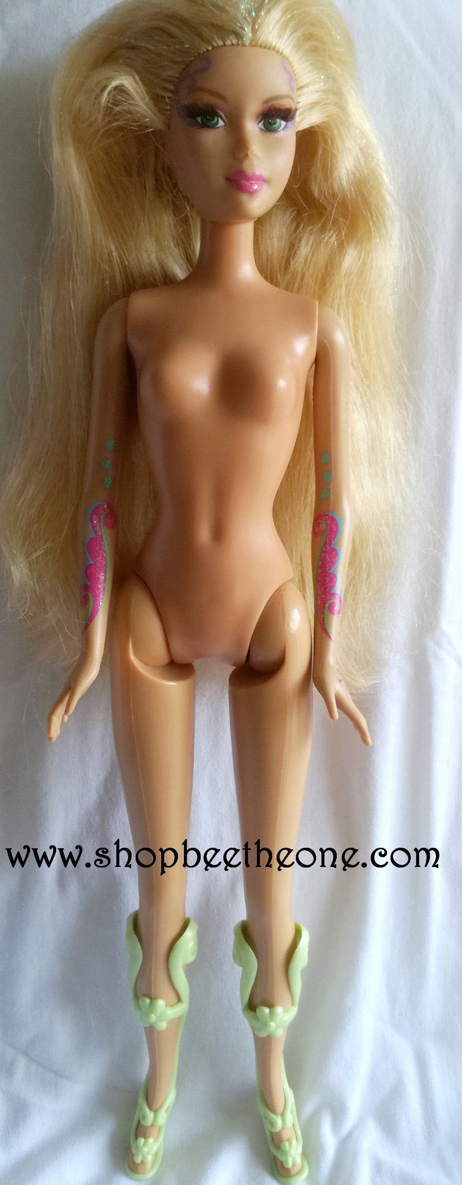 Barbie Fairytopia - Elina - poupée lumineuse avec de vrais cils - Mattel 2005 - Poupée - Vêtement
