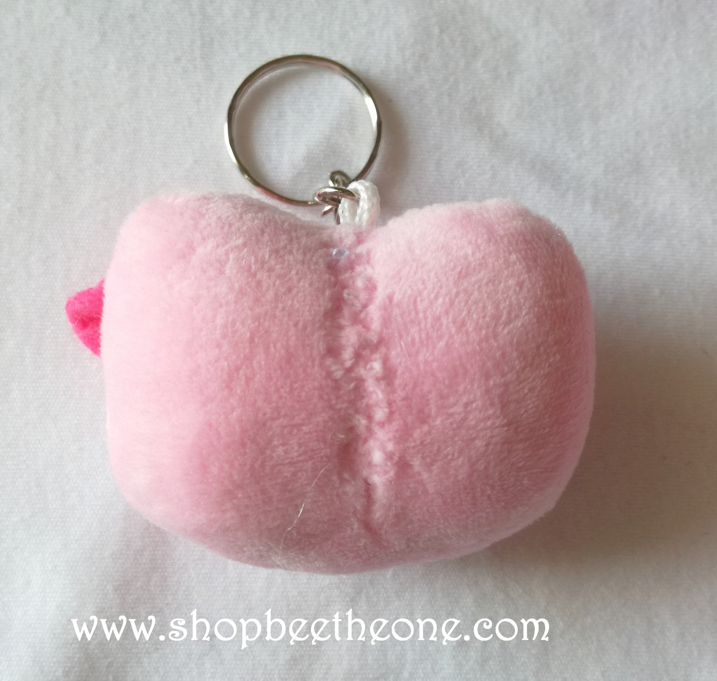 Porte-clé ou Bijou de portable peluche Kitty - Blanc ou rose