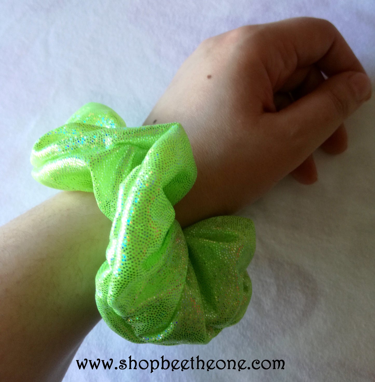Chouchou élastique imprimé holographique - 3 couleurs - Marque Zambara