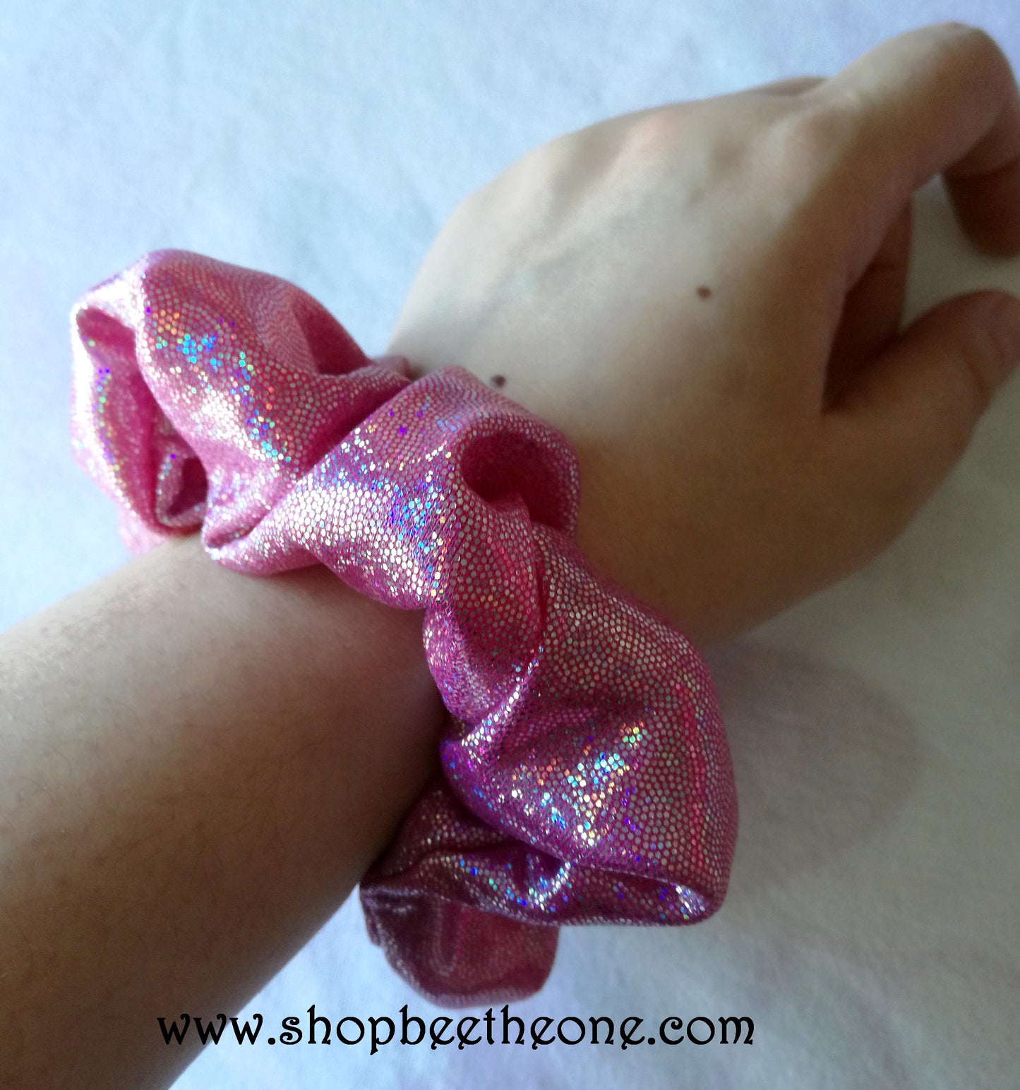 Chouchou élastique imprimé holographique - 3 couleurs - Marque Zambara