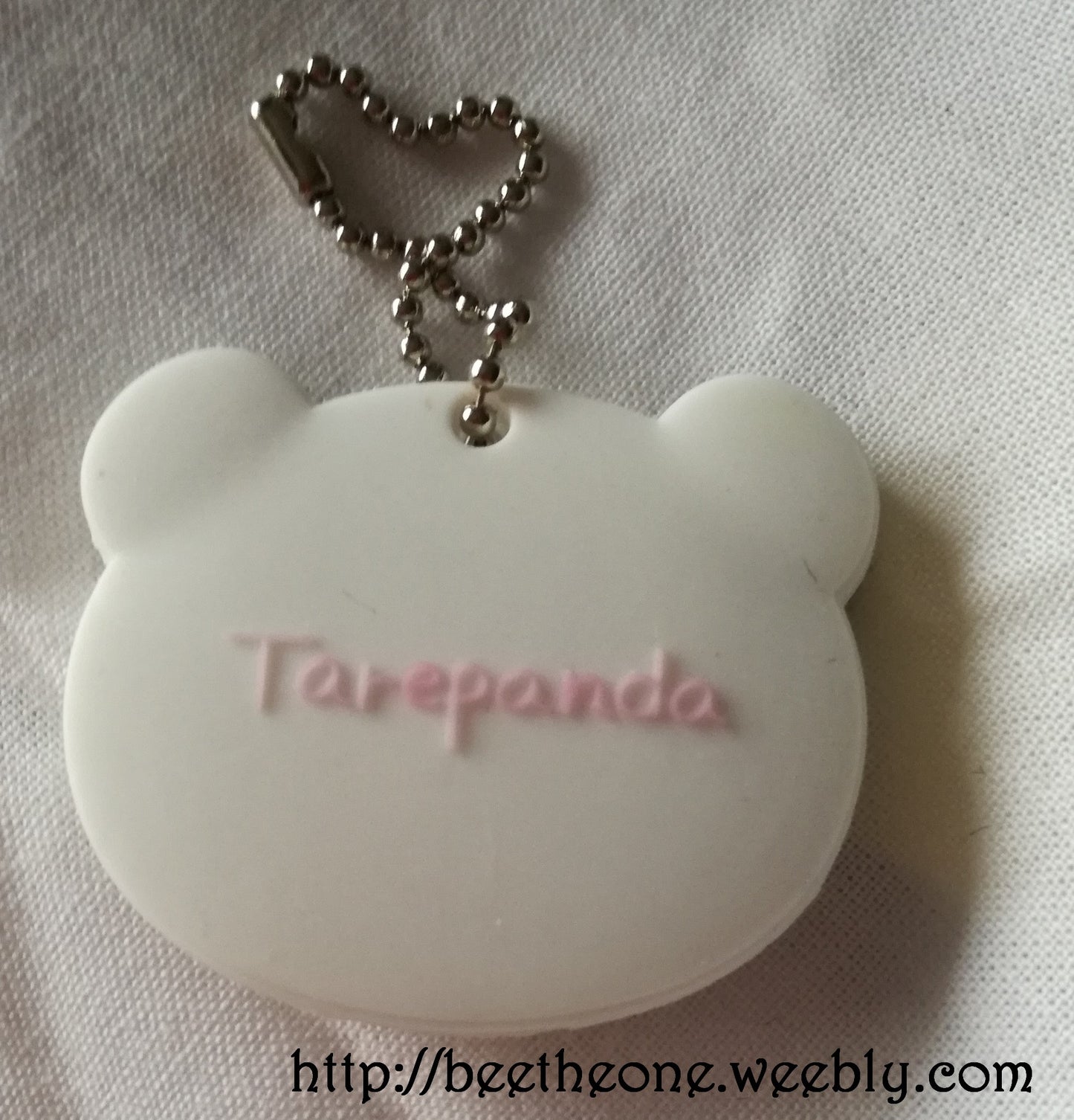 Cache-clé kawaii Panda coeur