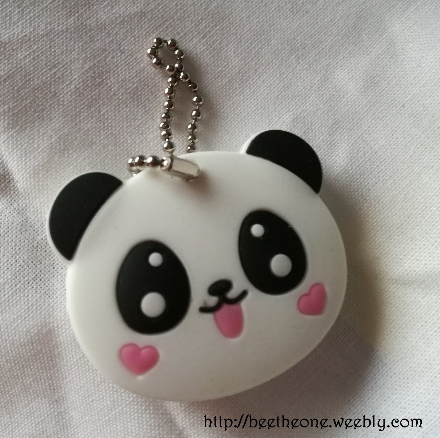 Cache-clé kawaii Panda coeur