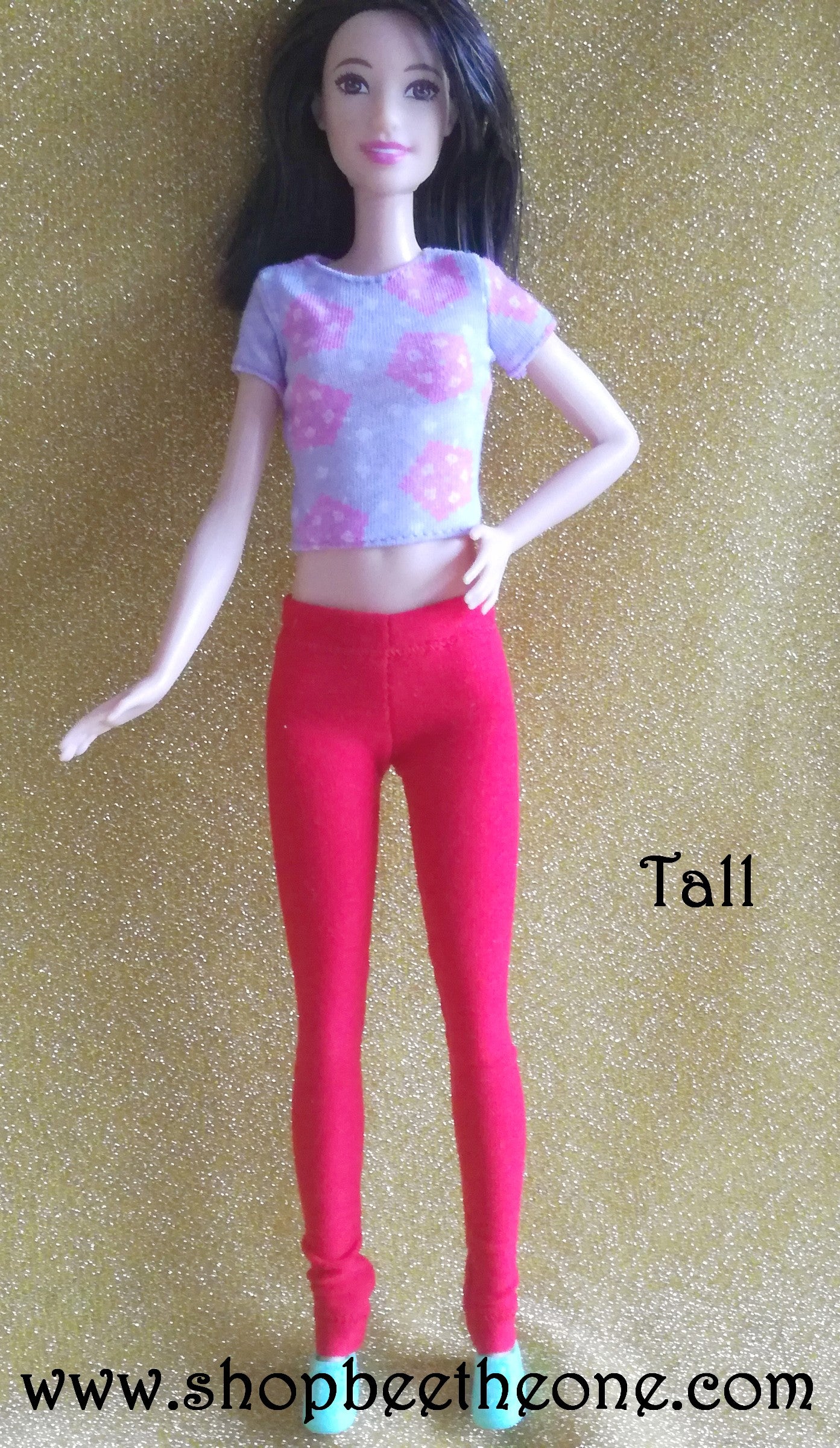 Pantalon collant leggings long pour poupées Barbie - 9 couleurs - 4 tailles - Collection Basics - par Bee the One