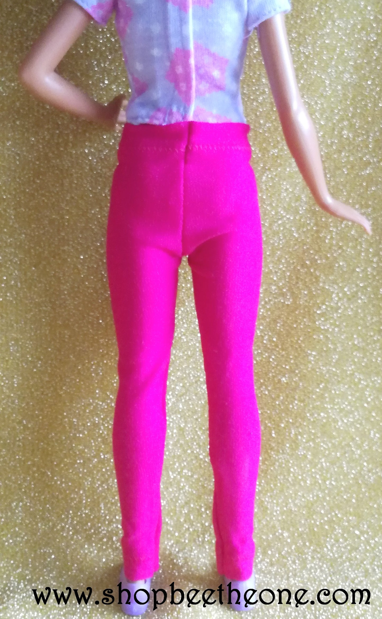 Pantalon collant leggings long pour poupées Barbie - 9 couleurs - 4 tailles - Collection Basics - par Bee the One