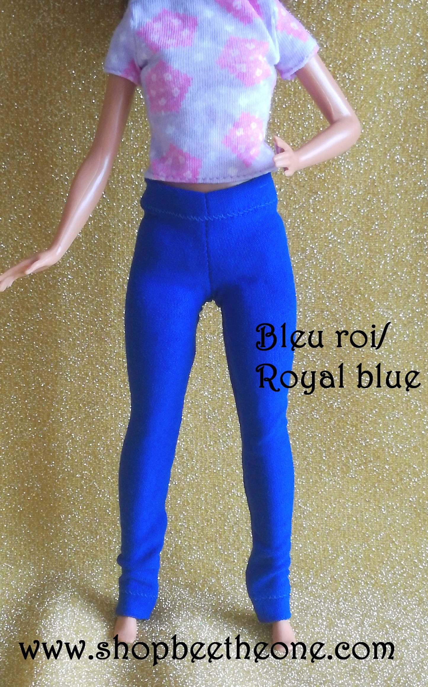 Pantalon collant leggings long pour poupées Barbie - 9 couleurs - 4 tailles - Collection Basics - par Bee the One