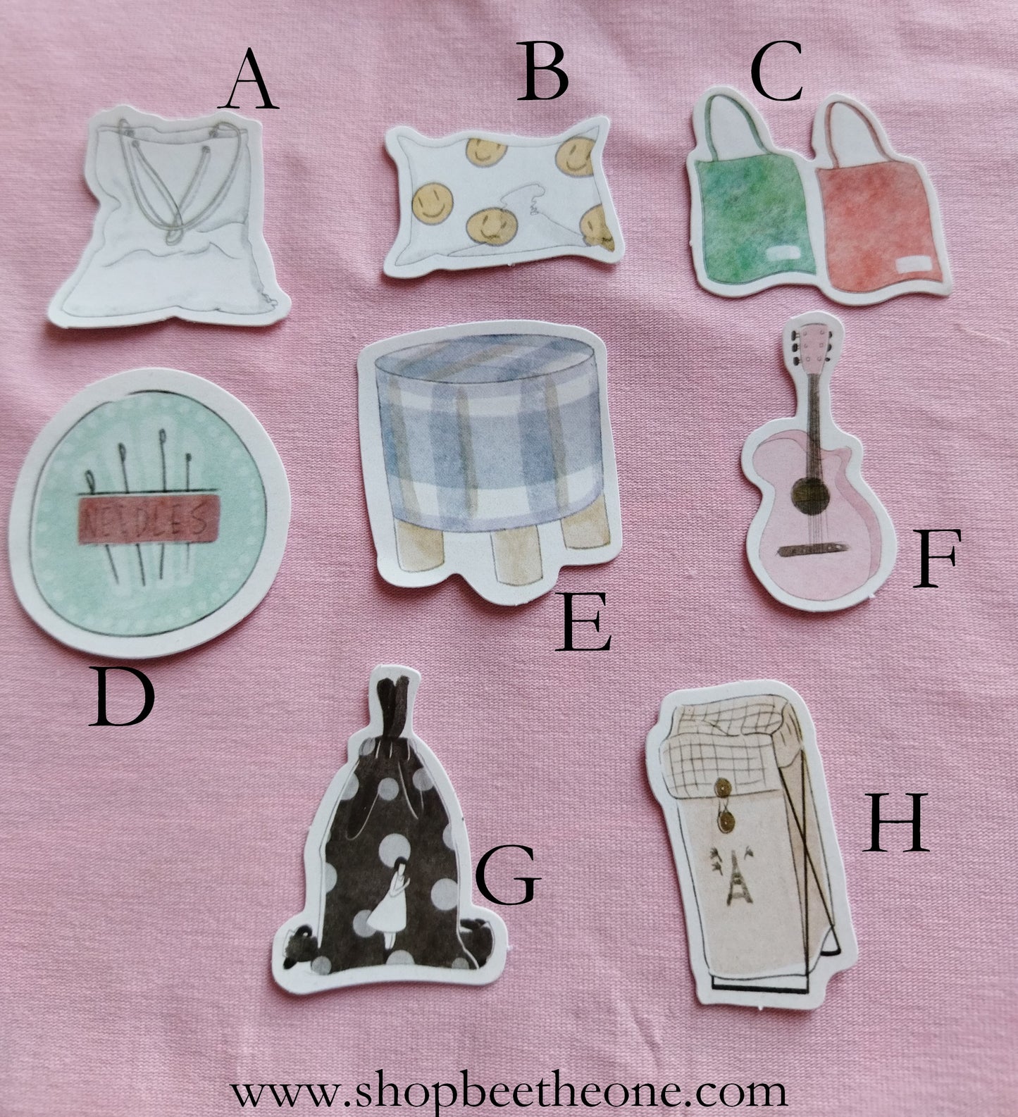 Sticker autocollant "Home, sweet home" sur papier glacé - 8 modèles