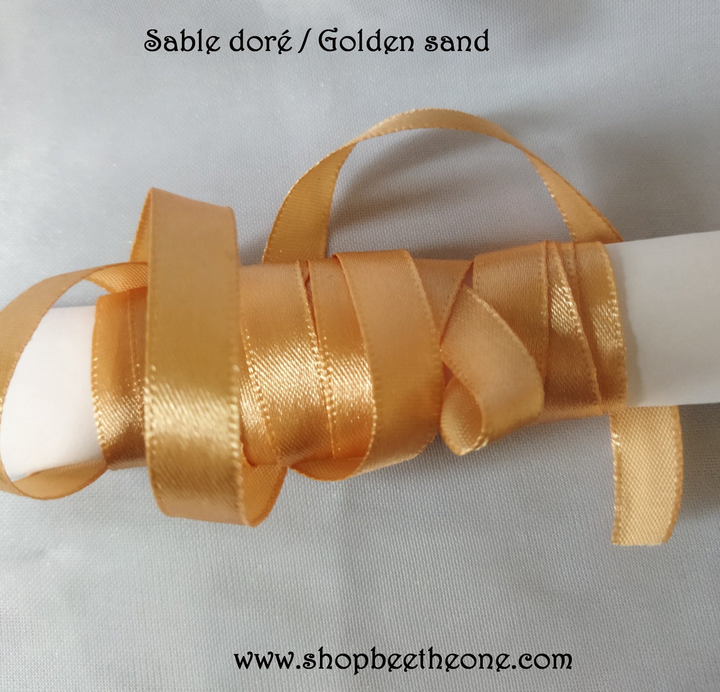Ruban de satin - 10 mm x 1 m - 11 coloris - simple face