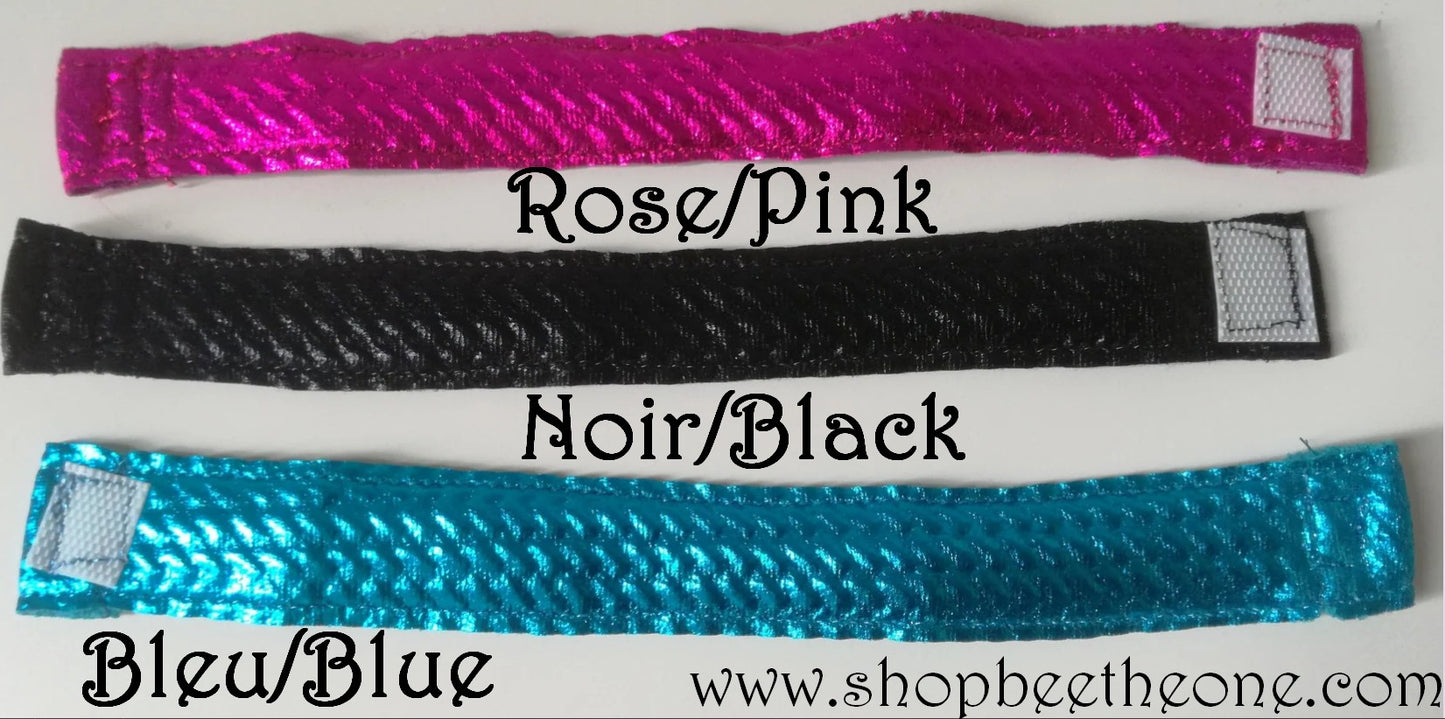 Bandeau de tête brillant pour poupées Monster High/Ever After High/Hairmazing - 3 coloris - Collection Glitter Party - par Bee the One