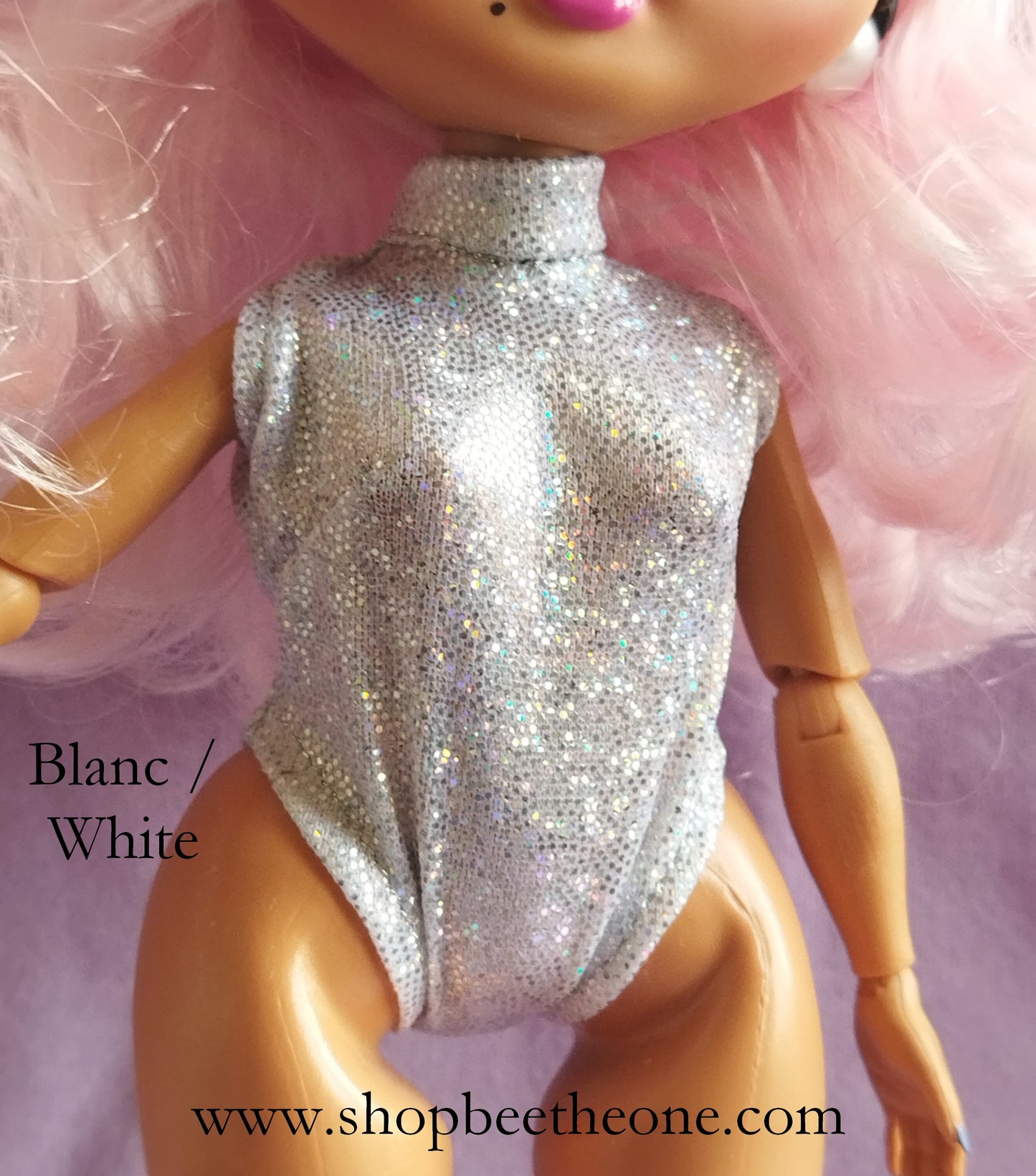 Maillot justaucorps holographique pour poupées L.O.L Surprise! O.M.G - 2 coloris - par Bee the One - Collection Basic