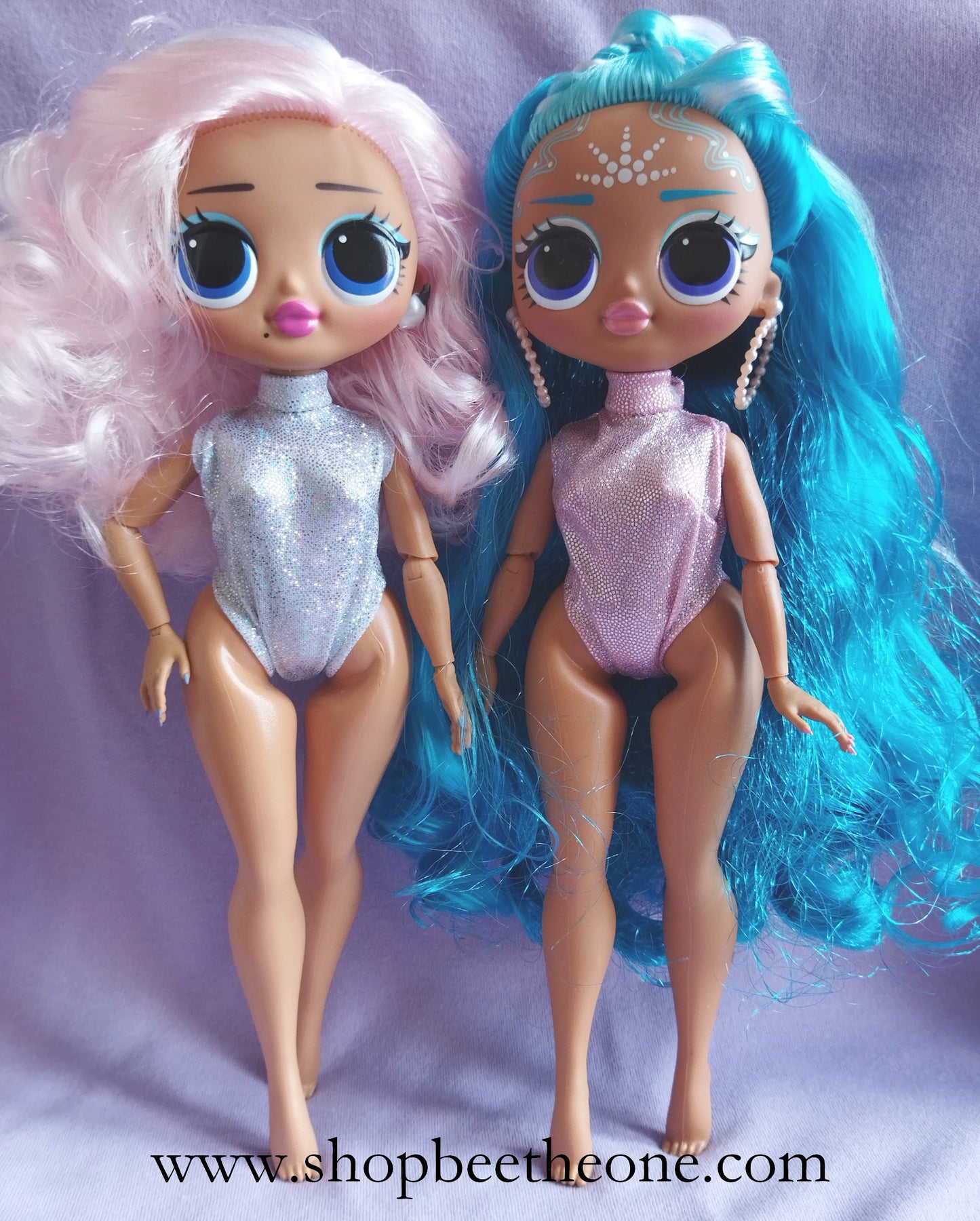 Maillot justaucorps holographique pour poupées L.O.L Surprise! O.M.G - 2 coloris - par Bee the One - Collection Basic