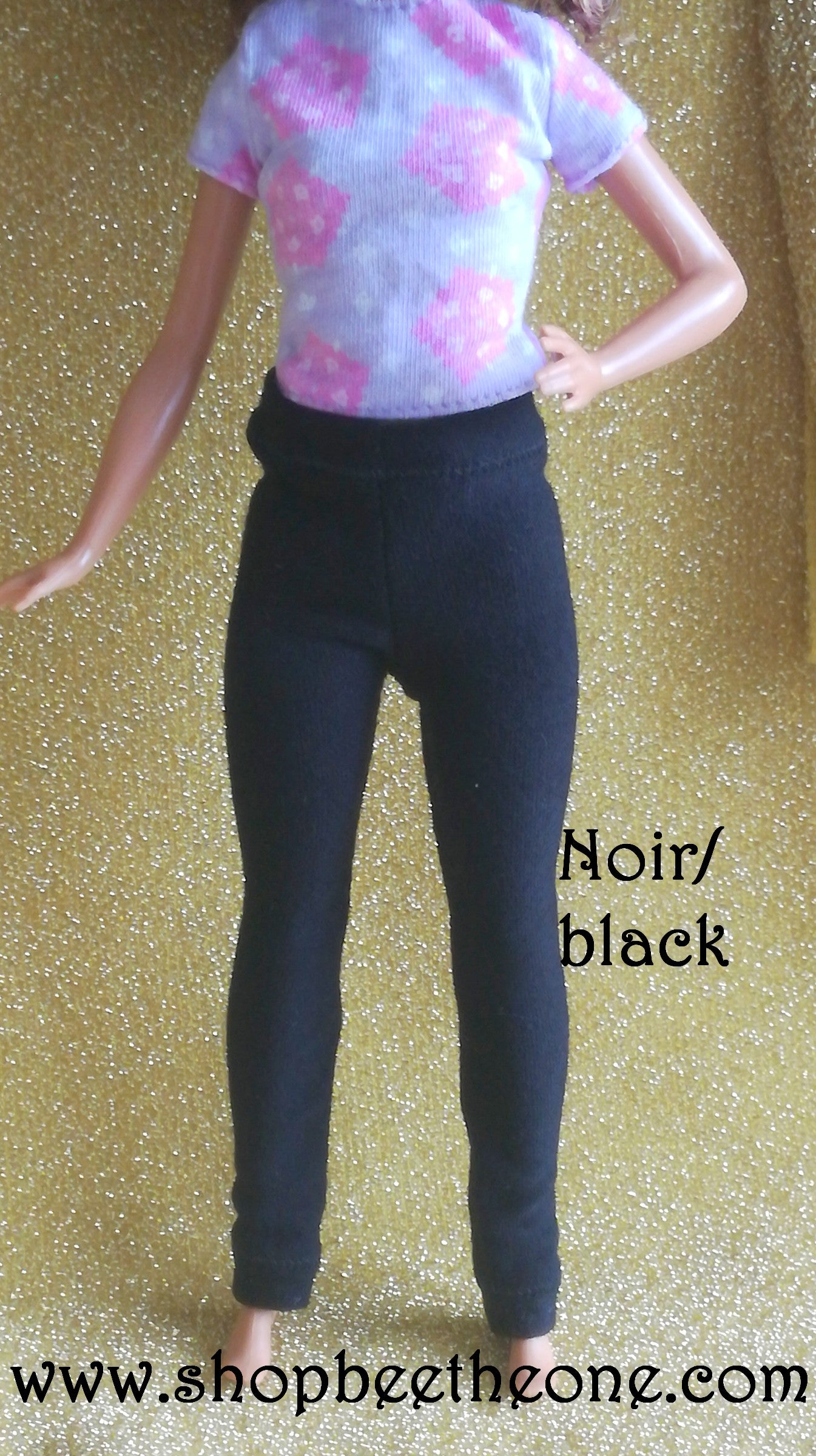 Pantalon collant leggings long pour poupées Barbie - 9 couleurs - 4 tailles - Collection Basics - par Bee the One