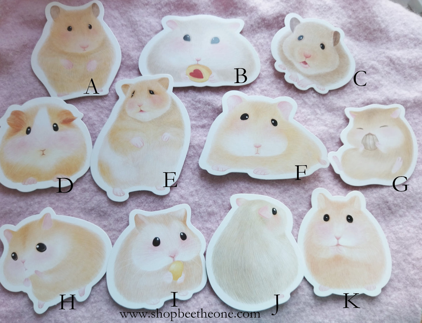 Cartes postales kawaii Hamster