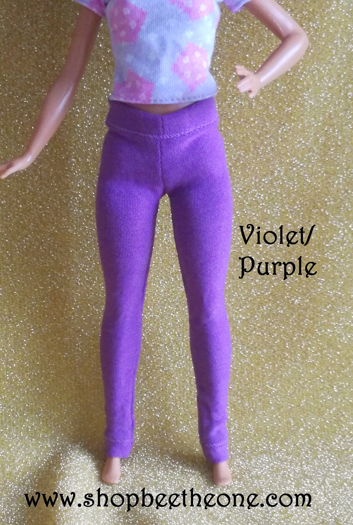 Pantalon collant leggings long pour poupées Barbie - 9 couleurs - 4 tailles - Collection Basics - par Bee the One