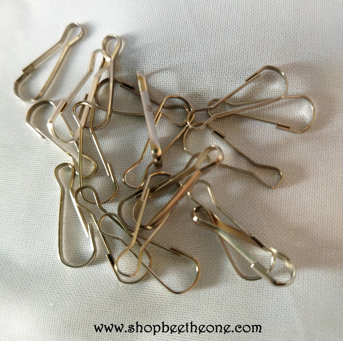 Attache Fermoir Clip poussoir Support connecteur - 23 mm - Argent mat - pour bijoux, sacs, décoration...