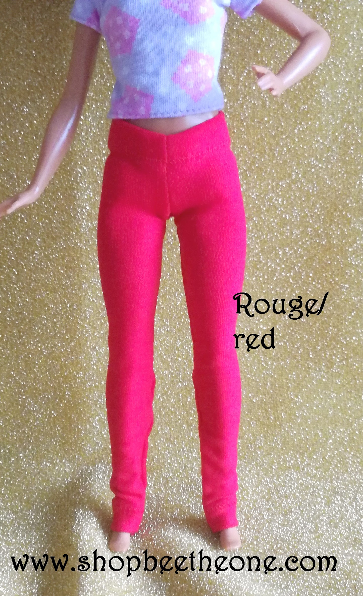 Pantalon collant leggings long pour poupées Barbie - 9 couleurs - 4 tailles - Collection Basics - par Bee the One