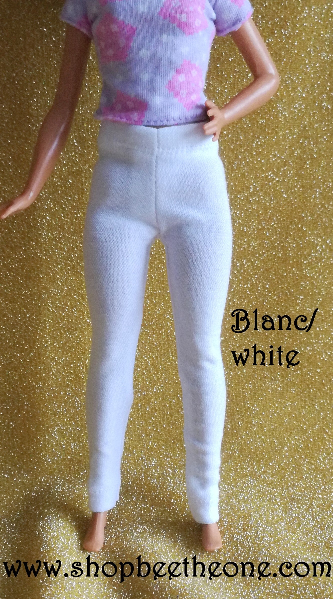 Pantalon collant leggings long pour poupées Barbie - 9 couleurs - 4 tailles - Collection Basics - par Bee the One