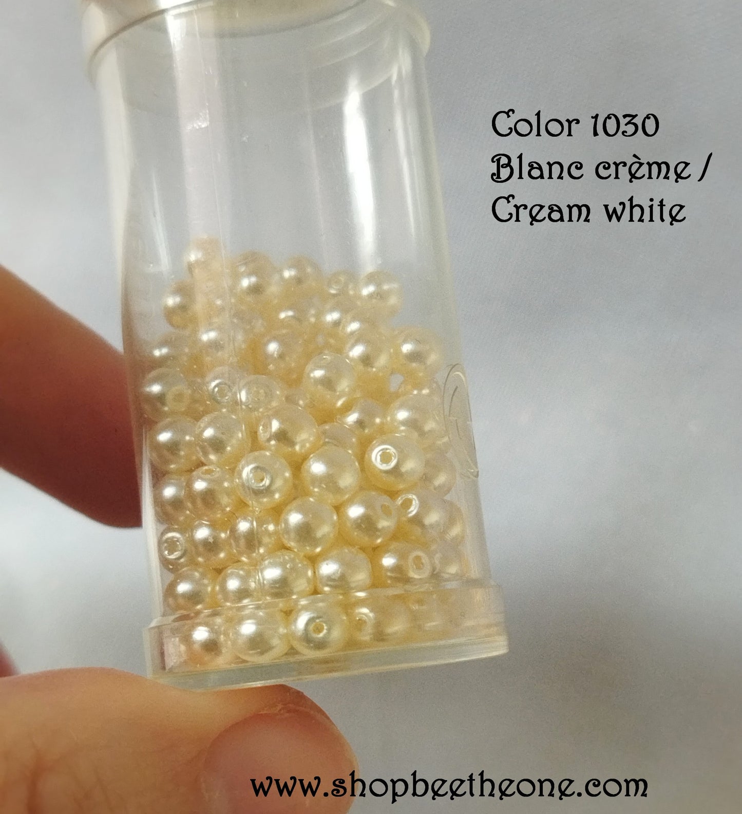 Lot de 10 Perles rondes en verre Gütermann Renaissance - 4 mm - 2 coloris