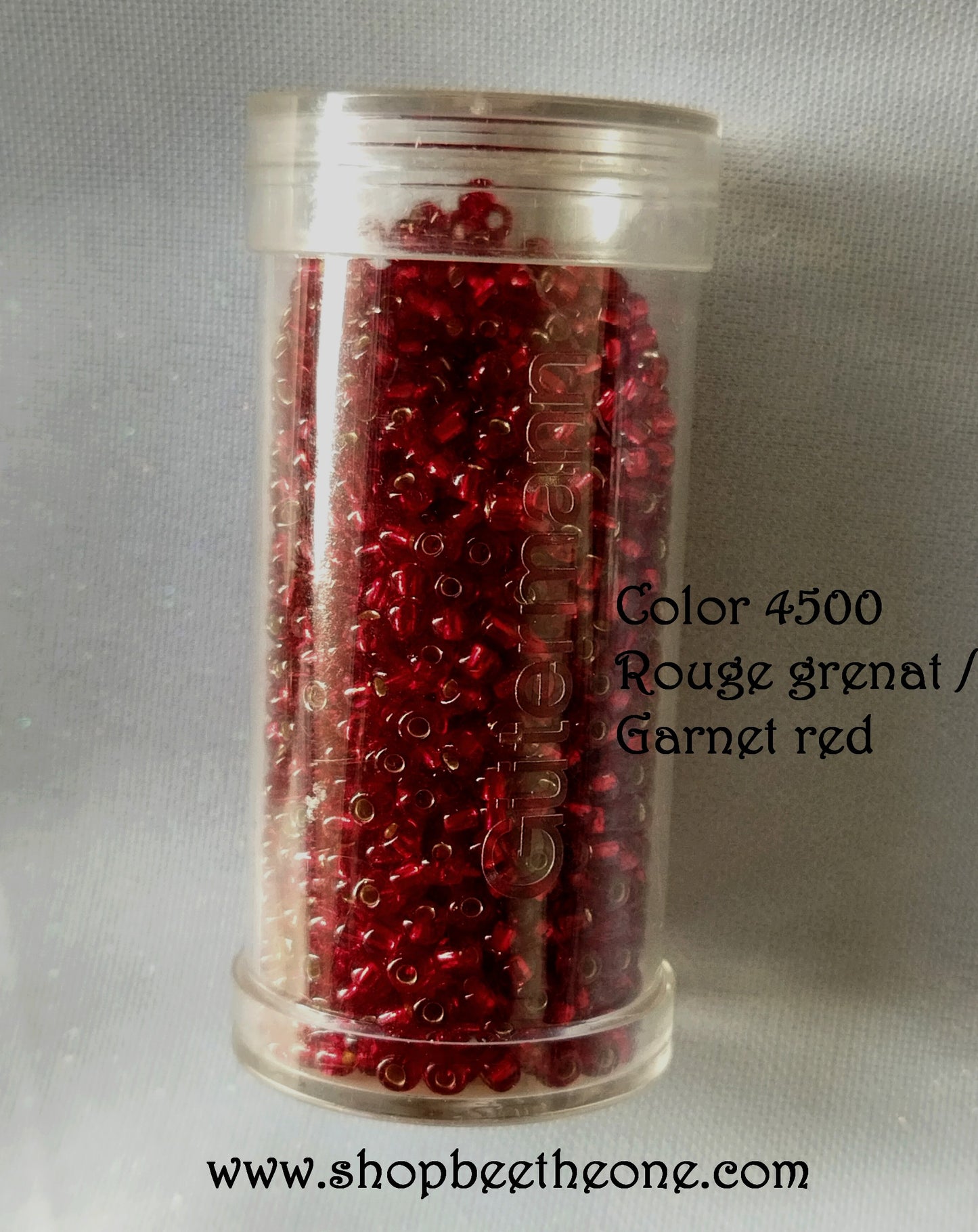 Lot de 1 g de Perles de rocaille rondes en verre Gütermann Rocailles - 2,7 mm (9/o) - 2 coloris