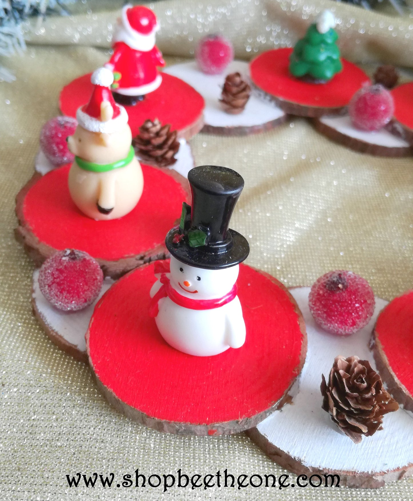 Couronne de Noël décorative pour centre de table - Marque Zambara
