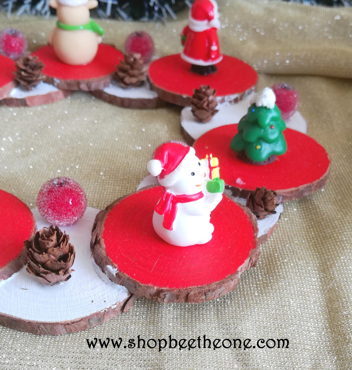 Couronne de Noël décorative pour centre de table - Marque Zambara