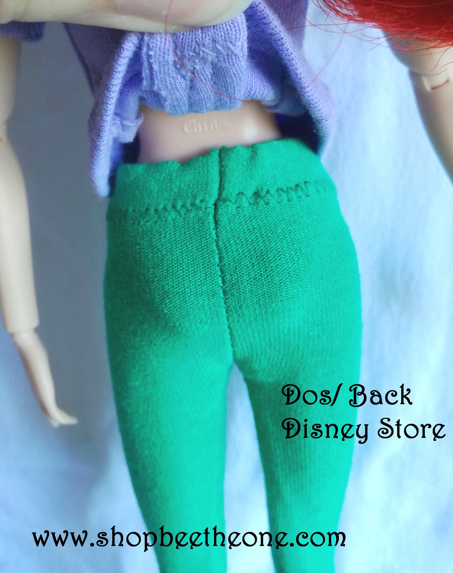 Pantalon collant leggings long pour poupées Disney Princesses (Store et Hasbro) - 5 coloris - Collection Basics - par Bee the One