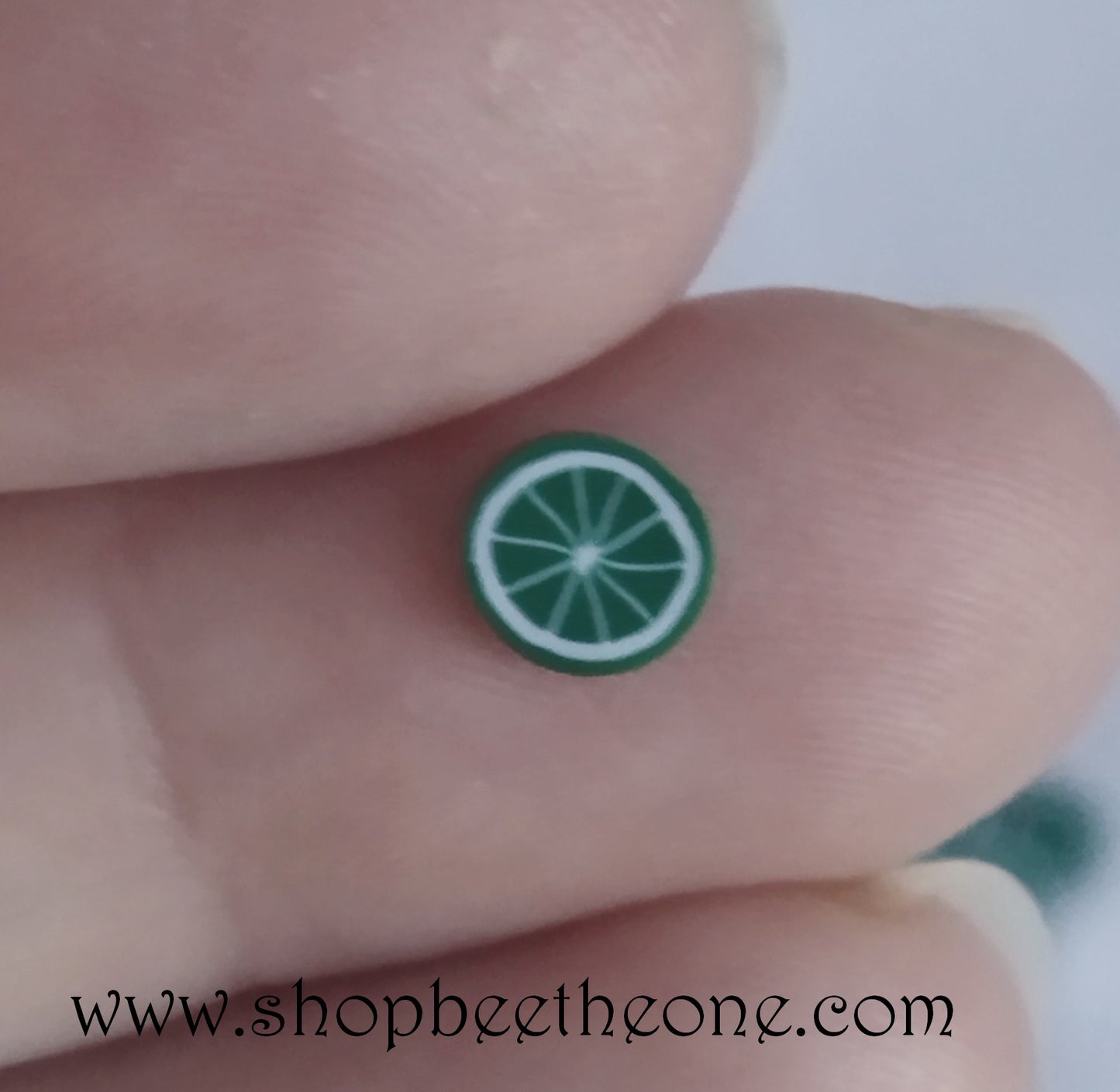 1 g (+/- 70 pièces) de Tranches de Fimo Pâte Polymère - Citron jaune ou vert