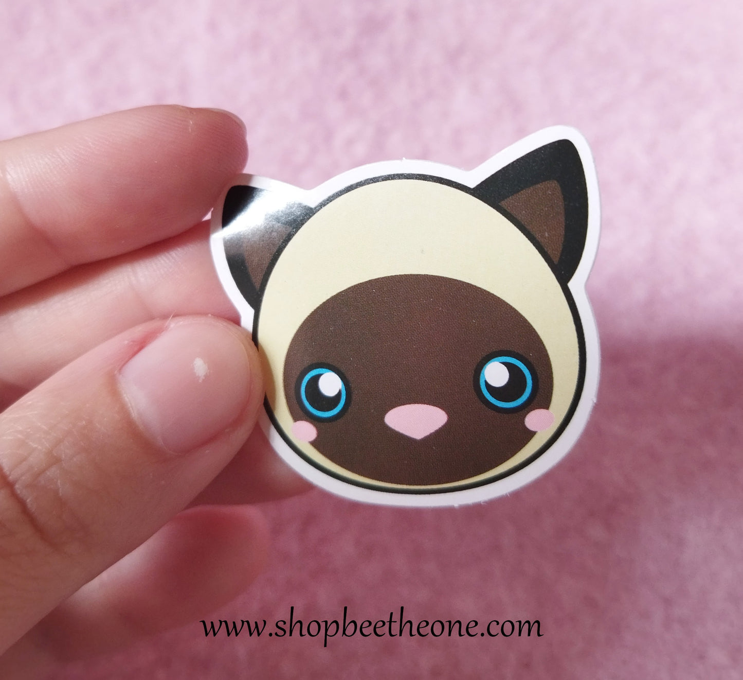 Sticker autocollant "Tête de Chat kawaii" sur papier glacé - 7 modèles