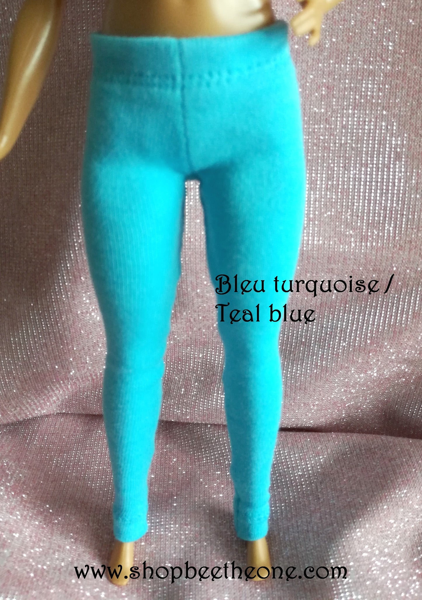Pantalon collant leggings long pour poupées Barbie - 11 couleurs - 4 tailles - Collection Basics - par Bee the One