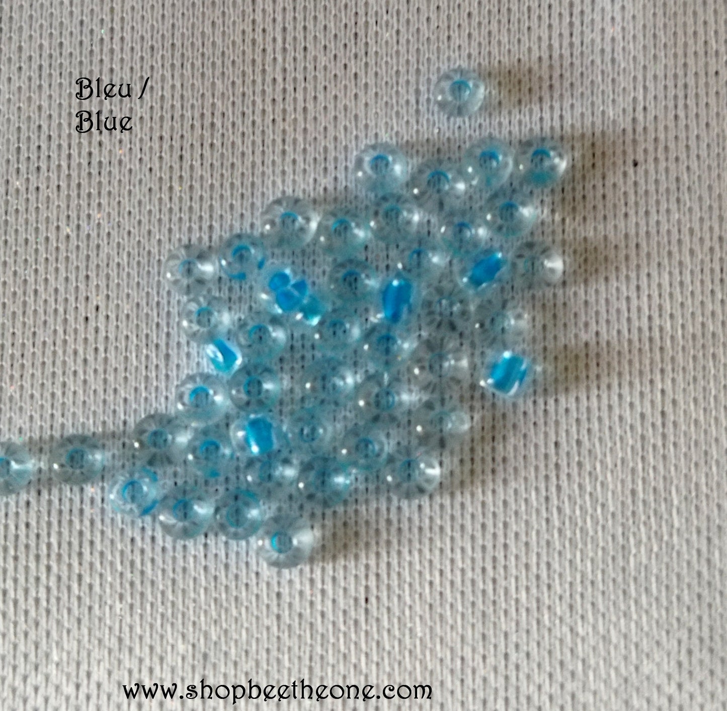 Lot de 1 g de Perles de rocaille intercalaire graine en verre - 2 mm - 6 coloris